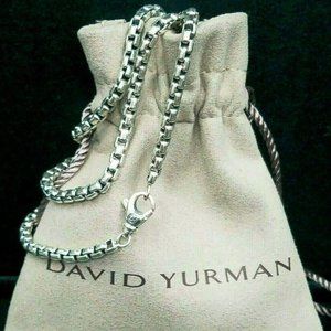David Yurman Sterling Silver Box Chain 22"